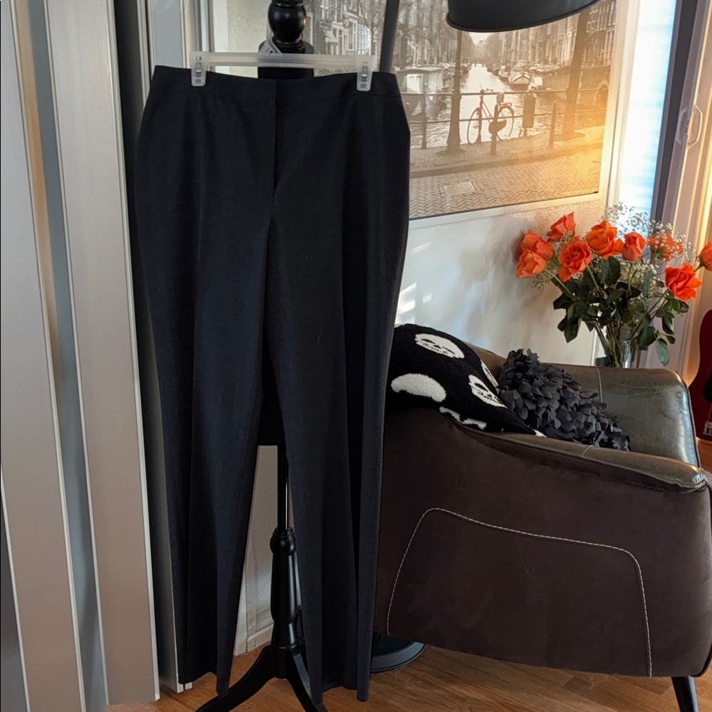 NWT Lafayette 148 New York Men’s Classic Smoke Black Dress Pants